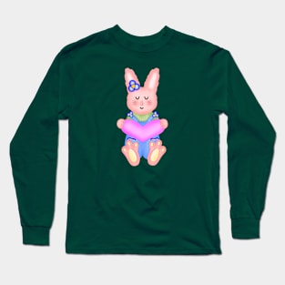 Cute pink rabbit Long Sleeve T-Shirt